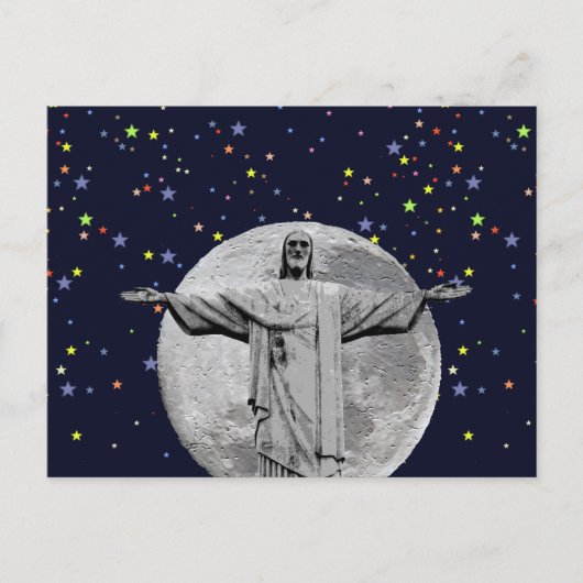 Christus, Mond und Sterne Postkarte (Vorderseite)