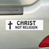 Christus - nicht Religion Autoaufkleber (Auf Auto)
