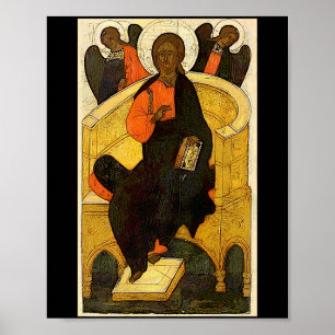 Christus Pantokrator Jesus thronender Erlöser Chri Poster