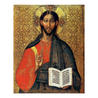 Christus Pantokrator Orthodoxe Ikone 16. Jahrhunde Poster