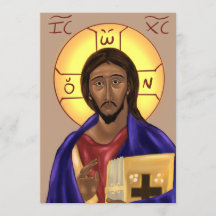 Christus Papier Icon Karte