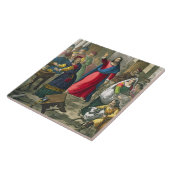 Christus reinigt den Tempel, von einem Bibel Fliese (Seite)