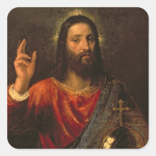 Christus-Retter, c.1570 Quadratischer Aufkleber