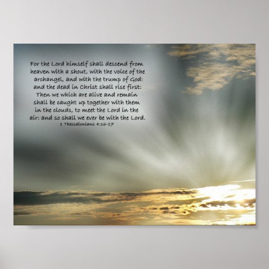 Christus Rückkehr Poster (Vorne)