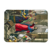 Christus säubert den Tempel aus einer Bibel, die b Magnet (Horizontal)