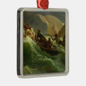 Christus schlafend in seinem Boot Silbernes Ornament (Rechts)