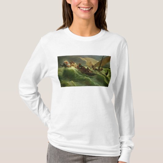 Christus schlafend in seinem Boot T-Shirt (Vorderseite)