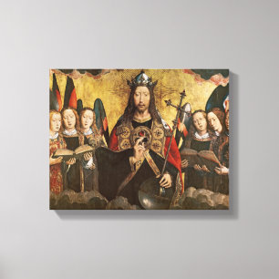 Christus-Segen, zentrale Platte von einem Leinwanddruck