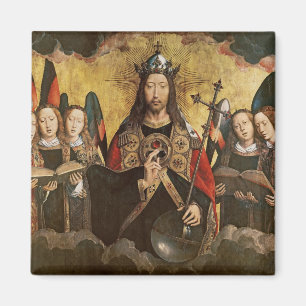 Christus-Segen, zentrale Platte von einem Magnet