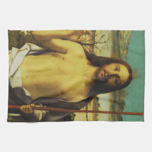 Christus segnet von Giovanni Bellini Geschirrtuch