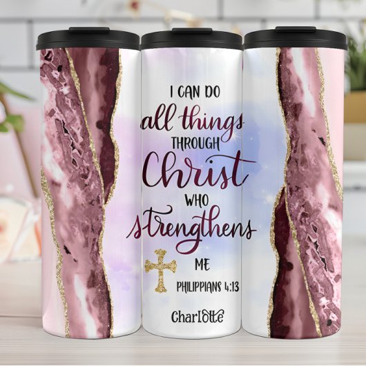 Christus stärkt den Glauben Thermosbecher