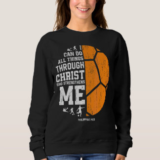 Christus stärkt mich in religiösen Christlichen Fu Sweatshirt