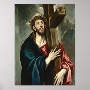Christus trägt das Kreuz, El Greco Religiös Poster