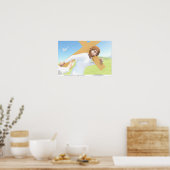 Christus trägt das Kreuz Poster (Küche)