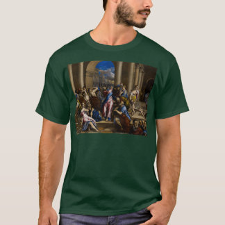 Christus treibt die Geldwechsler vom Tempel T-Shirt