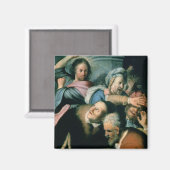 Christus treibt die Moneychanger Magnet (Vorderseite/Rückseite)