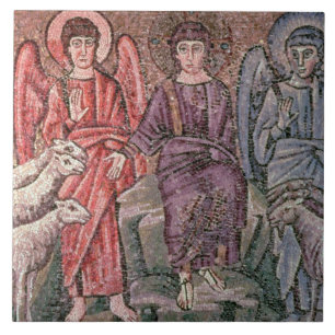 Christus trennt die Schafe von den Ziegen, 6. CEN Fliese