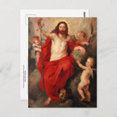 Christus triumphiert über Tod und Sohn durch Ruben Postkarte (Vorne/Hinten)