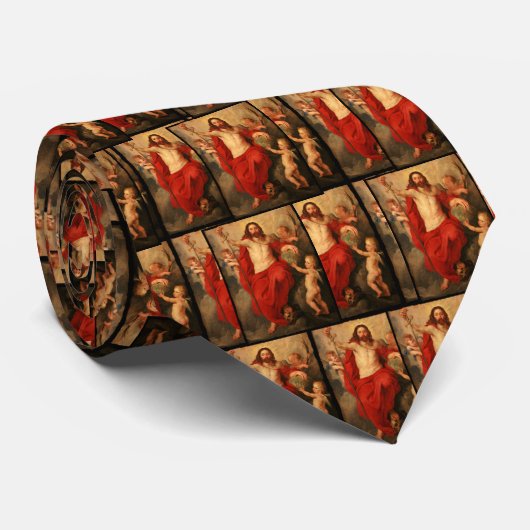 Christus triumphiert über Tod und Sohn Krawatte (Gerollt)