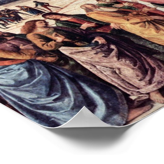 Christus übergibt Peter die Schlüssel an das König Poster (Ecke)