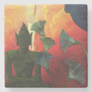 Christus und Buddha, c.1890-1892 Steinuntersetzer