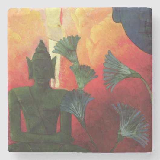 Christus und Buddha, c.1890-1892 Steinuntersetzer (Vorderseite)