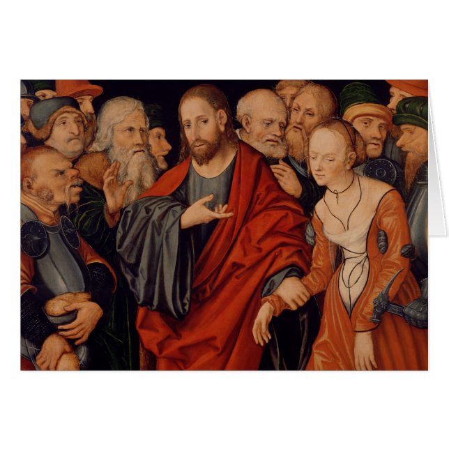 Christus und der Frau eingelassene Ehebruch (Vorderseite (Horizontal))