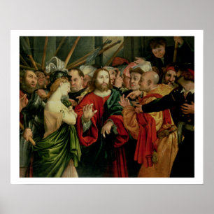 Christus und der Frau eingelassene Ehebruch 2 Poster