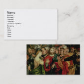 Christus und der Frau eingelassene Ehebruch 2 Visitenkarte (Vorne/Hinten)