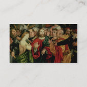 Christus und der Frau eingelassene Ehebruch 2 Visitenkarte (Rückseite)