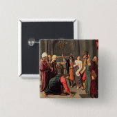 Christus und der Frau eingelassene Ehebruch Button (Vorne & Hinten)