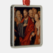 Christus und der Frau eingelassene Ehebruch Silbernes Ornament (Rechts)