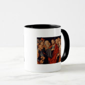 Christus und der Frau eingelassene Ehebruch Tasse (VorderseiteRechts)