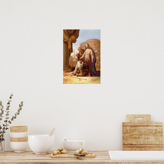 Christus und der reiche junge Herrscher, 1640 Poster (Küche)