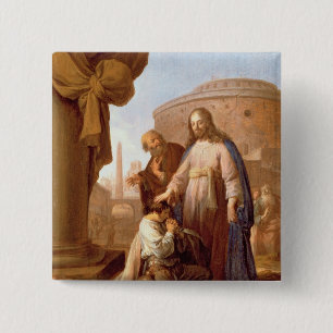 Christus und der reiche junge Machthaber, 1640 Button