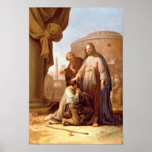 Christus und der reiche junge Machthaber, 1640 Poster