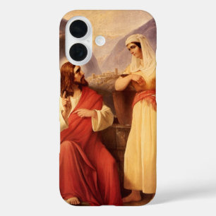 Christus und der Samariter von Christlich Schleisn iPhone 16 Hülle