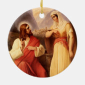 Christus und der Samariter von Christlich Schleisn Keramik Ornament (Hinten)