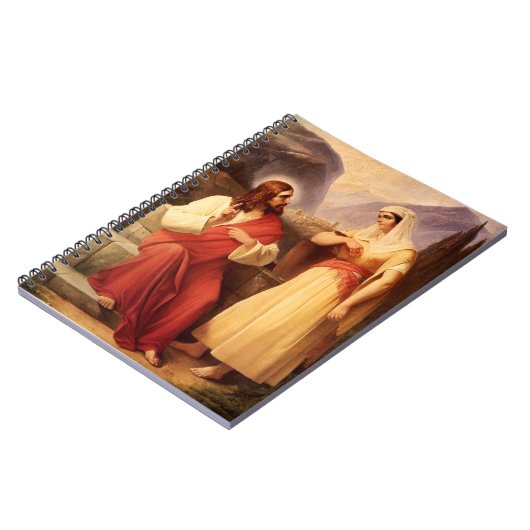 Christus und der Samariter von Christlich Schleisn Notizblock (Linke Seite)