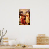 Christus und der Samariter von Christlich Schleisn Poster (Küche)