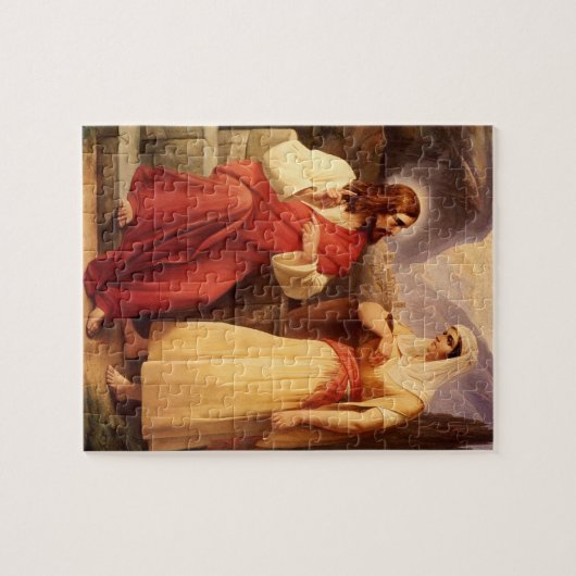 Christus und der Samariter von Christlich Schleisn Puzzle (Horizontal)