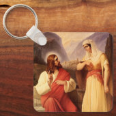 Christus und der Samariter von Christlich Schleisn Schlüsselanhänger (Vorderseite)