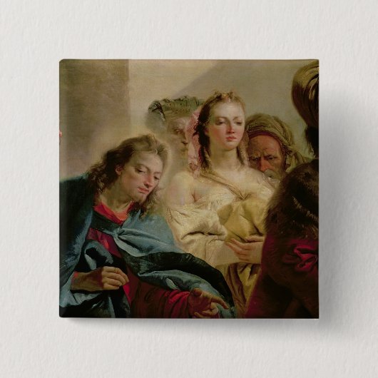Christus und die Ehebrecherin, 1751 (Öl auf Button (Vorderseite)