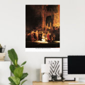 Christus und die Erwachsene von Rembrandt Poster (Heimbüro)