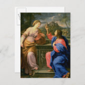 Christus und die Frau aus Samaria Postkarte (Vorne/Hinten)