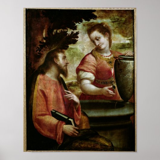 Christus und die Frau Samarias, c.1575-80 Poster (Vorne)