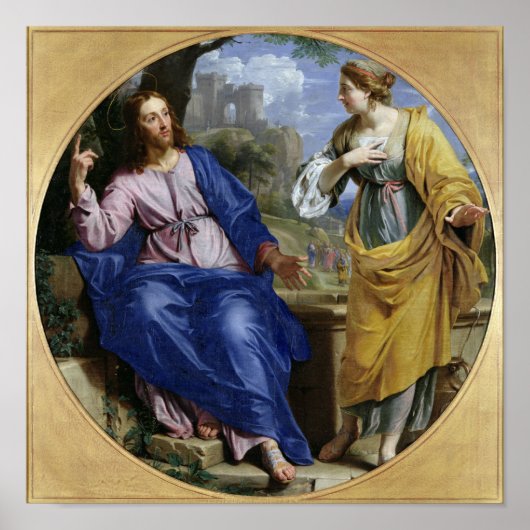 Christus und die Frau von Samaria Poster (Vorne)
