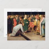 Christus und die Frauen im Ehebruch, 1628 Postkarte (Vorne/Hinten)