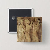 Christus und die Pilger von Emmaus Button (Vorne & Hinten)