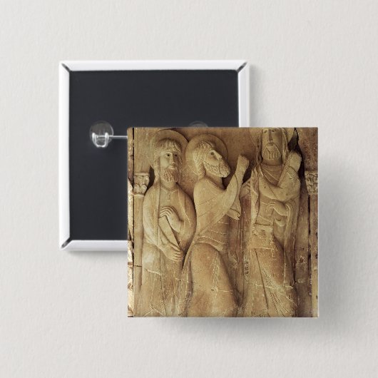 Christus und die Pilger von Emmaus Button (Vorne & Hinten)